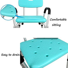 TUHFG Sgabello per Doccia Sgabello Doccia Sgabello Doccia Sedia da Bagno Sedia da Bagno - Alluminio Leggero - Antiscivolo - Altezza Regolabile - Peso Cuscinetto Sedia da Bagno 200KG