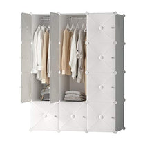 Guardaroba Semplice Semplice Moderna economia Adulti montati in Acciaio Tubo di Legno Solido da Letto Doppio Rinforzo in Tessuto Bold XINYALAMP