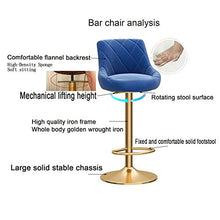 Sgabelli da Bar Sedia Bar Stool, ruotabile di 360 ° Sedile Imbottito Sagomato con Schienale e poggiapiedi, Altezza Regolabile Cucina Colazione Bar Sgabello Alto Regolabile Sgabello da Bar