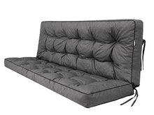 Cuscino per dondolo da giardino con schienale, larghezza seduta 150 cm