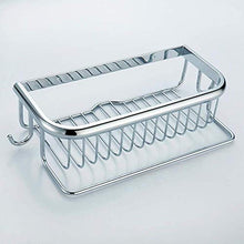 ZJ LIUJING Piazza Basket, Bagno Mensola, Ciondolo Bagno Hardware, Piazza Carrello Frame Corner, Argento Rettangolare Durevole (Size : 30cm)