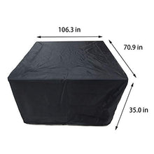 ZHW Copertura Tavolo Esterno, Copertura per Mobili da Giardino Impermeabile, Telo Protettivo per Tavolo E Sedie da Esterni per Giardino Ed Esterno,106.3 * 70.9 * 35in