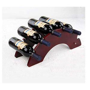 Portabottiglie per Vino Scaffale per Vino in Legno Scaffale per Vino da appoggio e da appoggio per Cucina, Sala da Pranzo, Armadio per dispensa, espositore per Bar Scaffale per Vino (Color : E)