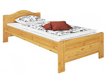 Erst-Holz Solido Letto Classico 90x200 in Pino massello Laccato con doghe rigide 60.37-09