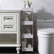 PWZ Carrello con Ruote a Rulli Carrello Di Plastica Risparmia Spazio Carrello con Ruote Carrello Di Stoccaggio con Ruote Carrello Di Stoccaggio per Cucina Bagno Soggiorno Carrello Di Stoccaggio per C