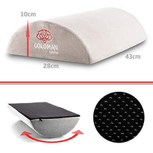 Poggiapiedi da Ufficio, Cuscino cilindrico in viscoelastico, ergonomico, sostiene Gambe e cervicali, Salotto o scrivania, Schiuma Memory ad Alta densità, Rivestimento Morbido Antiscivolo (Grigio)
