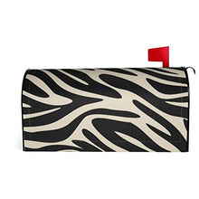 Classic Elegance Black And Tan Zebra Print Unique Designed Magnetic Mail Box Copre Postale Box Cover per Giardino Cantiere Decor Dimensioni Standard 51x48 Pollici