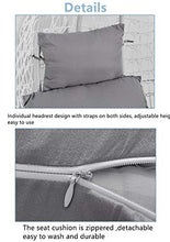 Cuscino per Sedia Sospesa a Dondolo Swing Singolo Cuscini Sdraio Imbottito Cuscino Lettino Divano Sofa , Giardino Interno Esterno Soggiorno Cortile Terrazzo (Vino rosso)