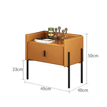 Comodino, con Cassetti Comodino Portaoggetti in Metallo, per Camera da Letto/Soggiorno/Corridoio