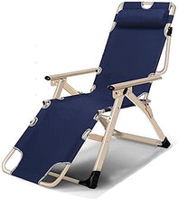 Sedie reclinabili leggere a gravità zero Sedia blu pieghevole e reclinabile Lettino relax Sedia sdraio regolabile, sdraio sdraio Lettino reclinabile per spiaggia, patio, giardino, campeggio all'aperto