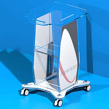 Carrello per Attrezzature di Bellezza in Acrilico A Tre Strati, Rack Integrato per Attrezzature Mediche con Freno, Carrello A Bolle Piccolo per Clinica per Salone di Bellezza