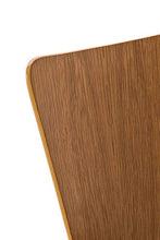 CLP Sedia Impilabile Aaron In Legno E Similpelle I Sedia Riunioni Ergonomica Telaio In Metallo I Sedia Cucina Imbottita, Colore:quercia/nero