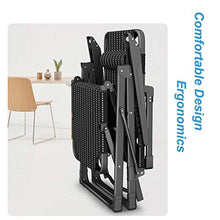 Sywlwxkq Sedia Relax da Ufficio in Balcone Sedie da Esterno Resistenti reclinabili con Cuscino per Giardino Esterno Prato Campeggio, Poltrone reclinabili Pieghevoli per Soggiorno Balcone Co