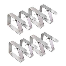 Colcolo 8X Copritavola Morsetto Supporto Morsetto Decorazione per Picnic in Acciaio Inossidabile