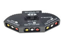 SaySure - 3 in 1 Composite RCA AV Audio/Video Selector Switch Box
