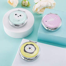 Haosell - 3 mini portapillole portatile, in metallo, impermeabile, con 3 scomparti separabili, piccolo portapillole da viaggio, per vitamine e medicine