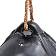 UJULUJ Altalena Gonfiabile a Sfera, Altalena per Bambini con Catena a Fune appesa per Cortile all'aperto per Parco Giochi all'aperto, Giallo