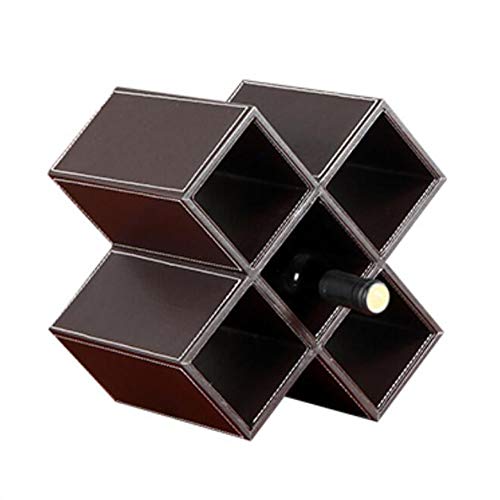 HLL Cremagliera del vino, 5/8 Bottiglie supporto può Combinazione ripiani espositivi in Stile Europeo, 5 colori,5 Gridcoffee Colore