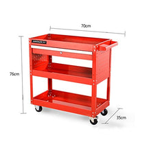 YIN YIN Carrello per Ripiani Rack Merci - Riparazione Auto Scaffale Mobile Strumento di Riparazione Parti di Ricambio Carrello Carrello a 3 Strati Multifunzione Carrello a rulli