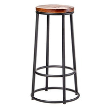 Sgabelli sgabelli cucina sgabelli per cucina Retro Sgabello metallo controtelaio Bar Chair Cucina Colazione Sedie da pranzo sedile in legno gambe metallo Pub Industrial Style sgabelli alti Brown