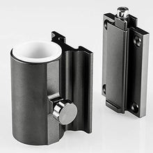 gotyou Nero Pesca Fort portaombrelli Staffa,Supporto Ringhiera Ombrellone,Regolabile Ombrello Staffa Supporto Base,Parasole Ombrello Diametro 22-26mm