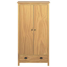 FAMIROSA Armadio a 2 Ante Hill Range 89x50x170 cm Legno Massello di Pino