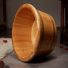 NUBAOgy Barilotto per Pedicure, Vasca per Pediluvio Rovere, Vasca per Piedi in Legno, Vasca per Pedicure, Vasca per Piedi in Legno Massello, Adatto per Hotel, Casa, con Coperchio, 41 * 26 Cm