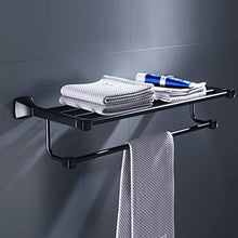 AGGF Mensola da Bagno e portasciugamani Porta Asciugamani da Bagno Nero Porta Asciugamani da Bagno Mensola Porta Asciugamani da Bagno Mensola Hardware da Bagno