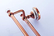 PYROJEWEL Bar Parete Rail Parete Rail Rack cremagliera Gancio di Rame Doppio Ciondolo Bagno Pole Bagno Rosa lingotto d'oro da Bagno mensola da Bagno