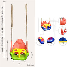 Alavo Tre in Un Basket Addensato da Cesto Appeso, Sedia a Sospensione per Bambini Interni per Bambini,Red Yellow Blue