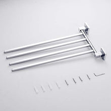 Barra porta asciugamani girevole a 2 ripiani in acciaio inox per il bagno, porta asciugamani da parete con viti di fissaggio per vasca da cucina (2 ripiani)