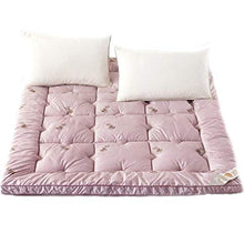 QXTT Materassi Letto Futon Materasso Futon Matrimoniale Pieghevole Giapponese Tradizionale Futon Tatami Ultra Morbido per Massaggi Esercizi di Yoga Campeggio Hotel,Purple-90 * 200cm