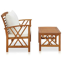 Tidyard Set Divani da Giardino con Cuscini in Legno massello di Acacia,Salotto da Giardino,Set Mobili da Giardino in Legno, Set Salotto da Esterno con Tavolino,Ampia Scelta di Colori e Dimensioni