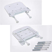 Sgabello da Bagno Pieghevole a Parete Doccia Sedile Sgabello in Lega di Alluminio da Bagno Pieghevole Sedia Alta portante Pieghevole Bagno Sgabello Max.300kg (Dimensioni: 45cm)