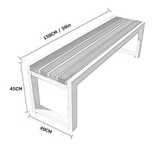 Panchine da giardino per parchi Panchine da esterno per il tempo libero, panchine da terrazza resistenti alle intemperie con struttura in ghisa e legno massello anticorrosivo, panchine da giardino