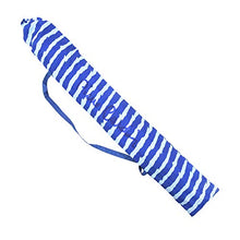 Pierre Cardin, Celeste, Linea Haiti, Ombrellone Spiaggia Portofino, Raggi in Paragon, palo Acciaio, Cotone, 200 cm