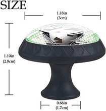 Calcio Grunge Nero Verde Pomelli per Porta Set di 4 Pomelli per Mobili Manopole per Cassetti Cucina Armadio Vetro