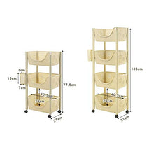 &ripiano di stoccaggio Scaffale per la casa Armadio multifunzionale Soggiorno Camera da letto Cucina Ripiano per frutta e verdura Scaffale di finitura (Color : D, Size : Three layer)