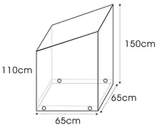 Royal Gardineer Fodera per Sedia da Giardino: Rivestimento in Tessuto per sedie da Giardino impilabili, 65 x 110/150 x 65 cm (Cover Protettiva Sedie da Giardino)