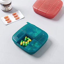 Portapillole da viaggio – 6 scomparti in medicina – un porta pillole quotidiano in vitamina per bagagli o borsa.