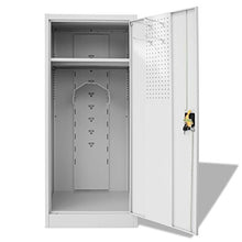 mewmewcat Armadio Armadietto Porta Sella in Acciaio 60x60x140 cm