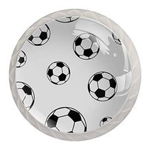 [4 pz]Cassettiere in vetro trasparente con viti per cucina, comò, armadietto, bagno, armadio, calcio, nero, bianco