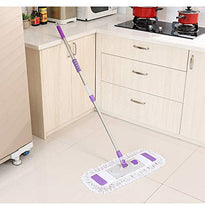 SSAYY Spray Mop Starter Kit Mop per Pulizia A Secco E Umido da 65 Cm per La Pulizia di Pavimenti in Legno Manico Telescopico Mop Piatto Rotazione A 360 Gradi