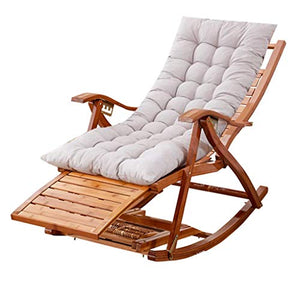 Lounger Poltrone reclinabili in Legno Pieghevole Resistente alle intemperie con bracciolo di Supporto | Sedia a Dondolo da Giardino Vintage Antica Sedia a Dondolo