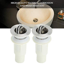 Fdit Accessori da Bagno antiruggine, Scarico lavabo Facile da installare, Hotel in Acciaio Inossidabile per la casa