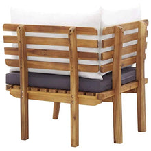 vidaXL Legno Massello di Acacia Divano Angolare da Giardino con Cuscini Sofa Salotto da Esterni Arredo da Giardino Accessori per Patio