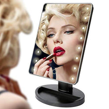 YXZQ Specchio per Il Trucco, Specchio dimmerabile Illuminato a LED con Touch Screen Specchio da scrivania Staccabile con ingrandimento 10X, Specchio da Barba Portatile e ad Alta Definizione
