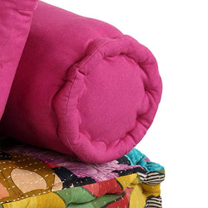 Tidyard Pouf Divano Letto Modulare a 2 Posti in Tessuto Patchwork,Divano Letto Modulare a 2 Posti in Tessuto,Divano Letto 2 Posti,Divano in Tessuto,Divano Modulare