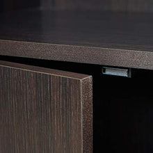 Mendler Portabottiglie Mobile per Vini HWC-F66 35x62x120cm Marrone Scuro