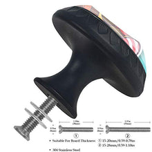 Set di 4 maniglie rotonde per armadio da cucina, credenza, cassettiera, cassettiera, con viti, per cucina, comò, armadietto, bagno, armadio e carlino